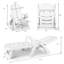 Fauteuil inclinable réglable à 5 positions avec roulettes Aston-Jay
