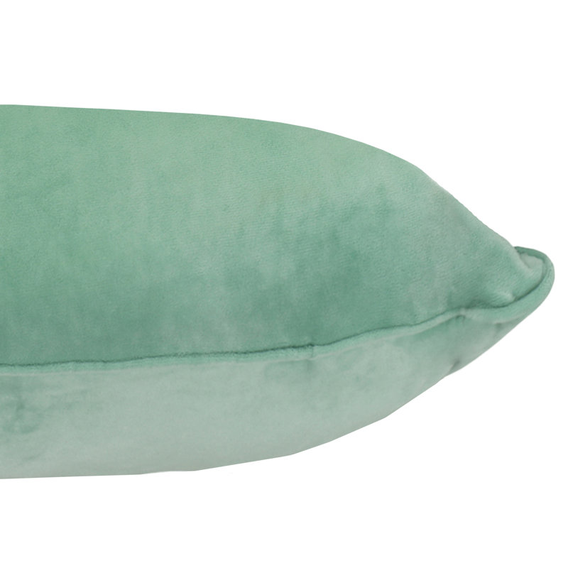 Como Green Velvet Decorative Pillow Covers Set of 2