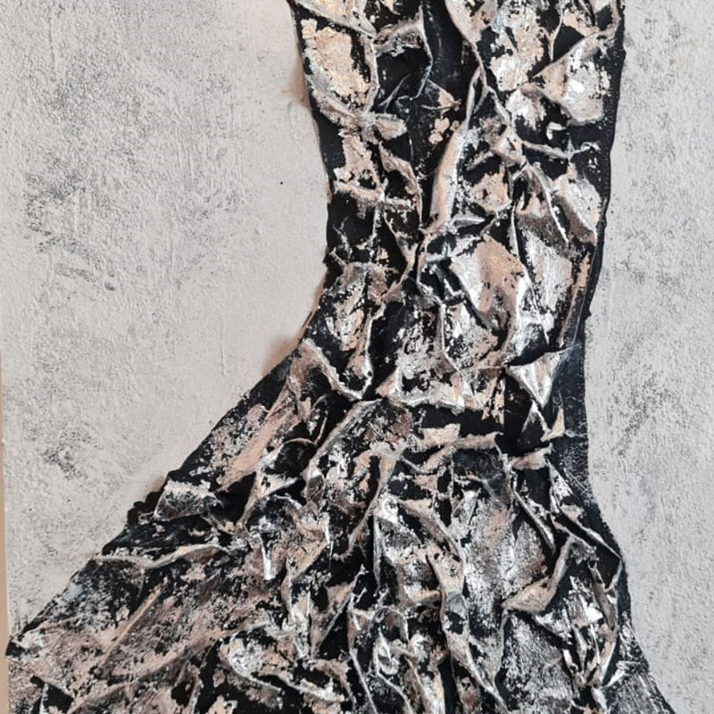 Peinture à l'huile décorative, H 12,6 po x l 36,22 po x P 1 po