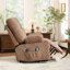 Fauteuil inclinable de massage de 37,4 po Rosalin avec deux porte-gobelets latéraux et deux télécommandes idéales pour la maison-132154341