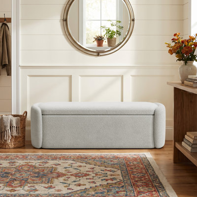 Banc de rangement rembourré 51,4 po Teddy Teddy