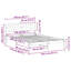 Solid Wood Bed Frame-436220296