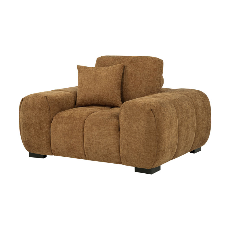 Fauteuil d'appoint l 55,15 po, Ambre