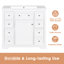 Base de meuble-lavabo 36 po blanc seulement. 6 tiroirs et 1 armoire. Style contemporain. Bois massif et surface peinte imperméable. Autoportant. Base requise pour l'assemblage. Tiroirs de porte. Fabriqué en