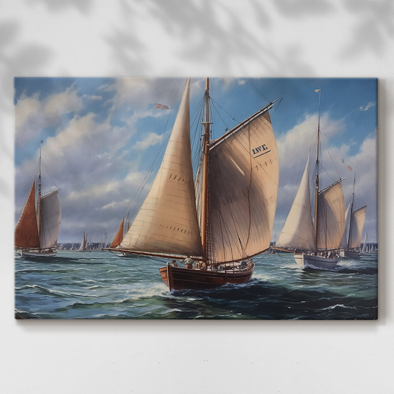 Nautical Series-CCxxviii - Cavas enveloppés de galerie, 8 x 12