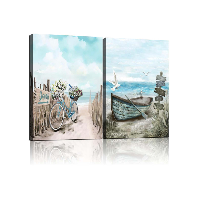 2 Piece Wrapped Canvas Print, 40 cm H x 30 cm W