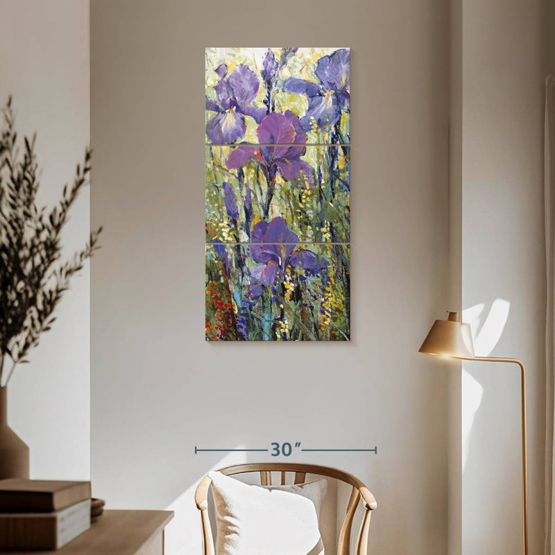 Iris Field I, H 62 po x l 30 po