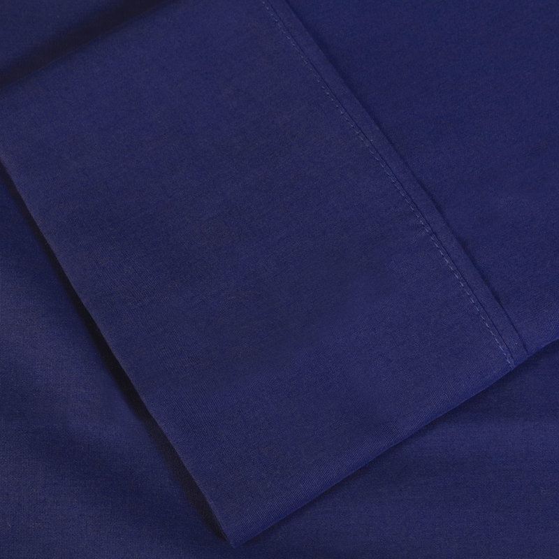 100% Cotton Percale Pillowcase, Standard, Crown Blue