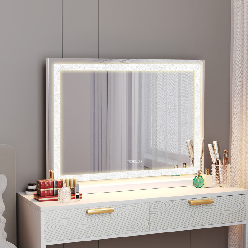 Assis Rectangle Bluetooth LED Metal Mirror