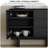 Simple Modern Black Wooden Sideboard