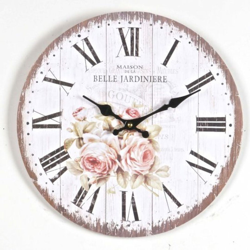 Horloge murale 13,5 "Avani roses