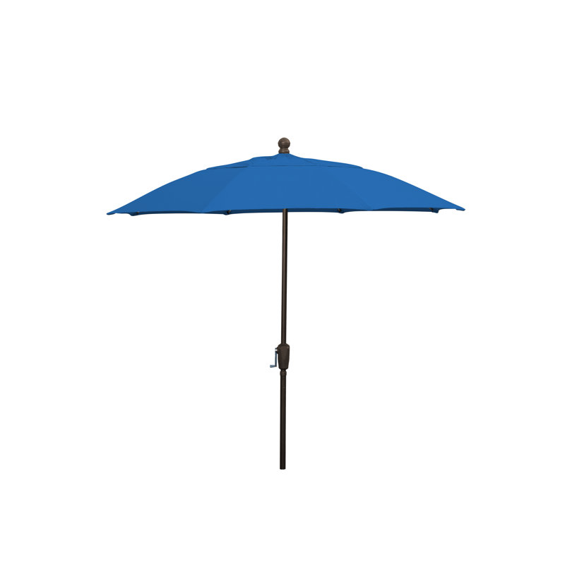 Parasol de marché 8 pi Home Patio, Bronze champagne, Bleu pacifique