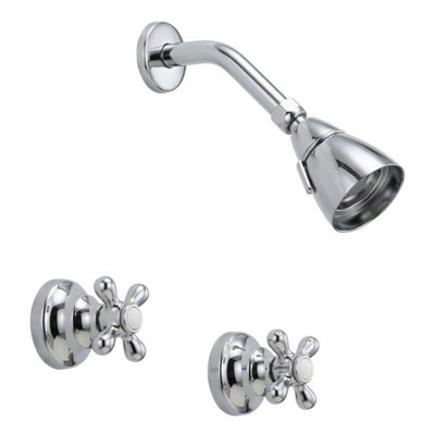 Rhine In-Wall Shower Set with Cross Handles by Strom Living