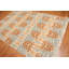 Tapis en laine noué la brun/bleu/beige 6 pi x 9 pi à la main one-of-kind Hillwill