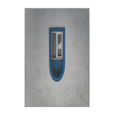 Tapis gris clair / bleu Power Loom