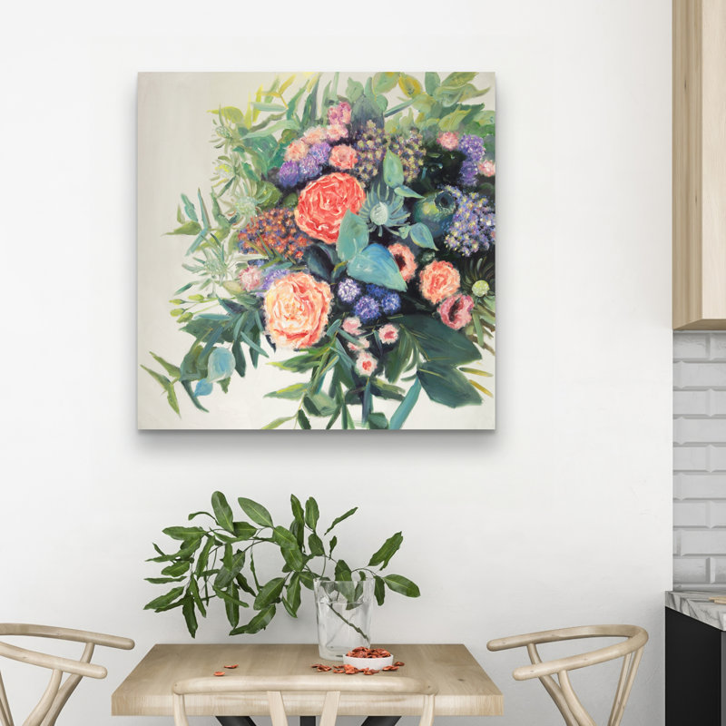Flowers melody - 32"x32" art on canvas