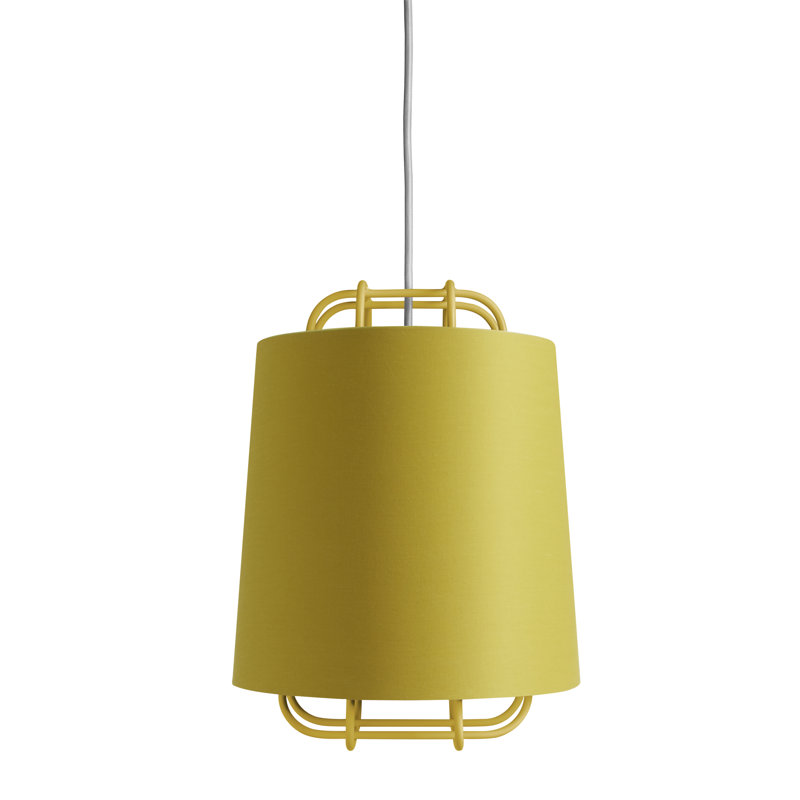 Perimeter 1 - Light Single Pendant, Ochre, 14" H x 11" W x 11" D