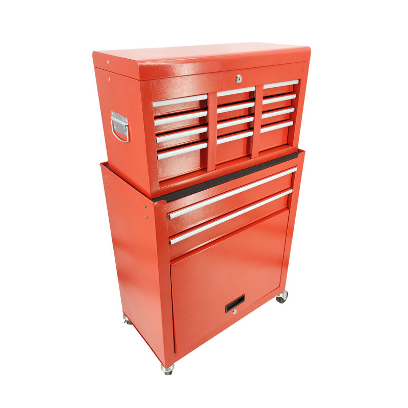 Armoire de rangement amovible à 6 tiroirs avec coffre coulissant et outils à clé avec tiroirs coulissants