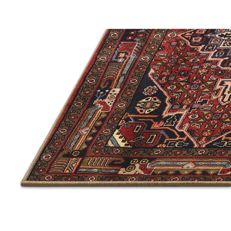Tapis oriental brun / bourgogne, Rectangle 3 pi x 5 pi