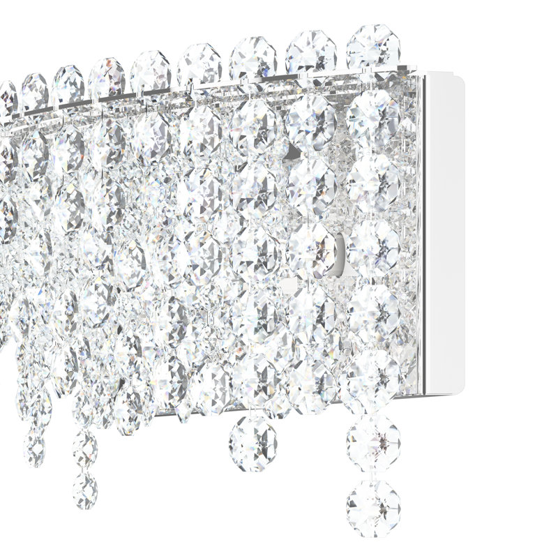 Chantant 4 - Light Flush Mounted Sconce, Heritage Clear Crystal