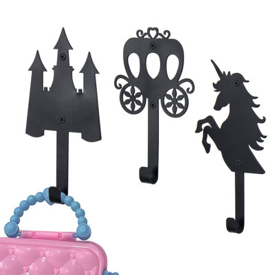 Zoomie Kids 3-Piece Wall Mounted Coat Rack Hooks Wayfair Canada