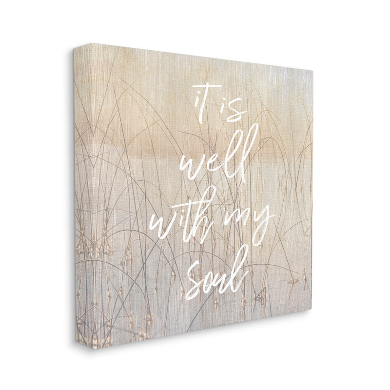 "It is Well With My Soul", art mural sur toile par Danita Delimont, H 17 po x l 17 po x P 1,5 po