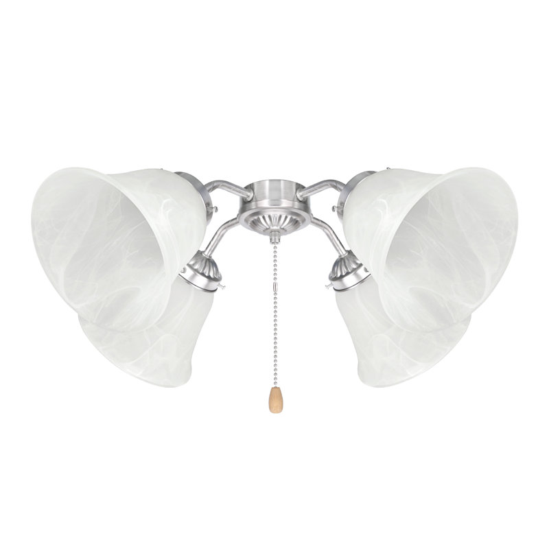 Abat-jour de ventilateur de plafond en verre givré H 4,75 po x 5,5 W Analynn