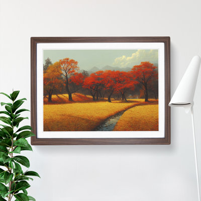 Unreal Autumn Forest - Framed Print