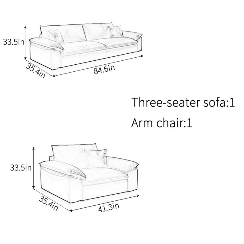 Business leisure creative office sofa set