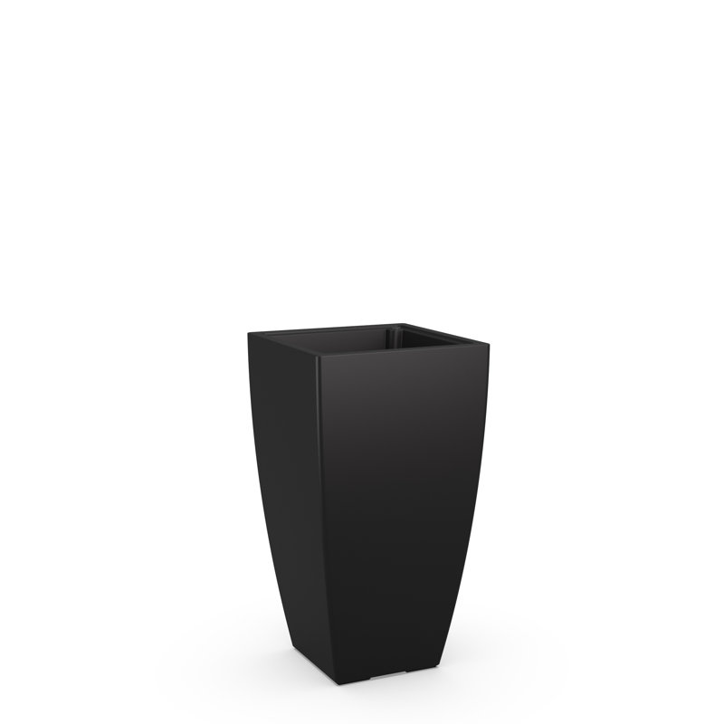 Mayne Kobi 32-Inch Self-Watering Tall Planter, Black, 32" H x 17.5" W x 17.5" D