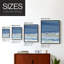 Coastal Colors II, reproduction encadrée - bois massif-12570730-12570733
