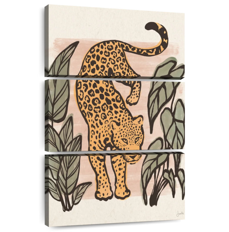 Brampt Jungle Cats I, 57" H x 36" W