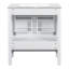 30" White Bathroom Vanity, Solid Wood + Cabinet, Single Undermount Sink, 2 Doors And 1 Drawer, Elegant Storage Option Unit, Sink Construction, For A Relaxing Area