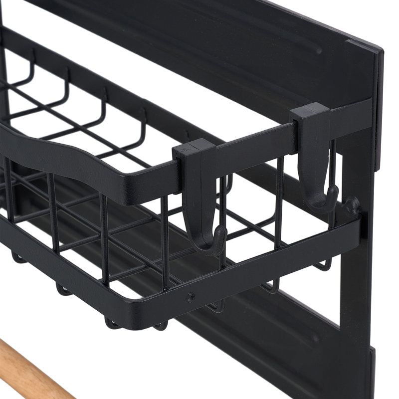 Freestanding Spice Rack, Black