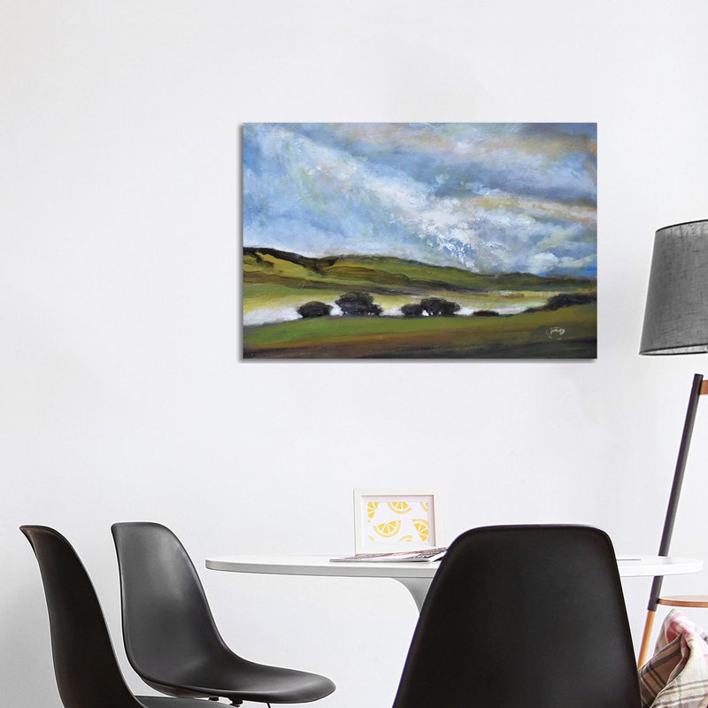 Light On Green Hills 1 Piece Wall Art on Canvas, 101.6 cm H x 66.04 cm W x 1.91 cm D, Wrapped Canvas
