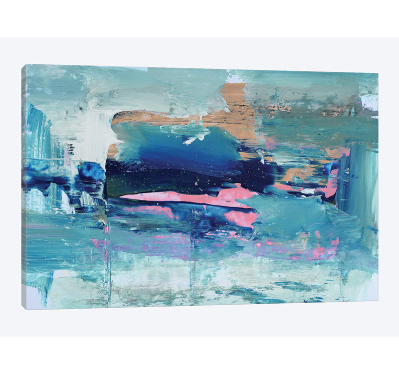 « large ocean », reproduction sur toile, H 8 po x l 12 po x P 0,75 po, Toile tendue, Pas de tapis