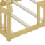 Lit simple en bois en forme de tente avec garde-corps-416216191
