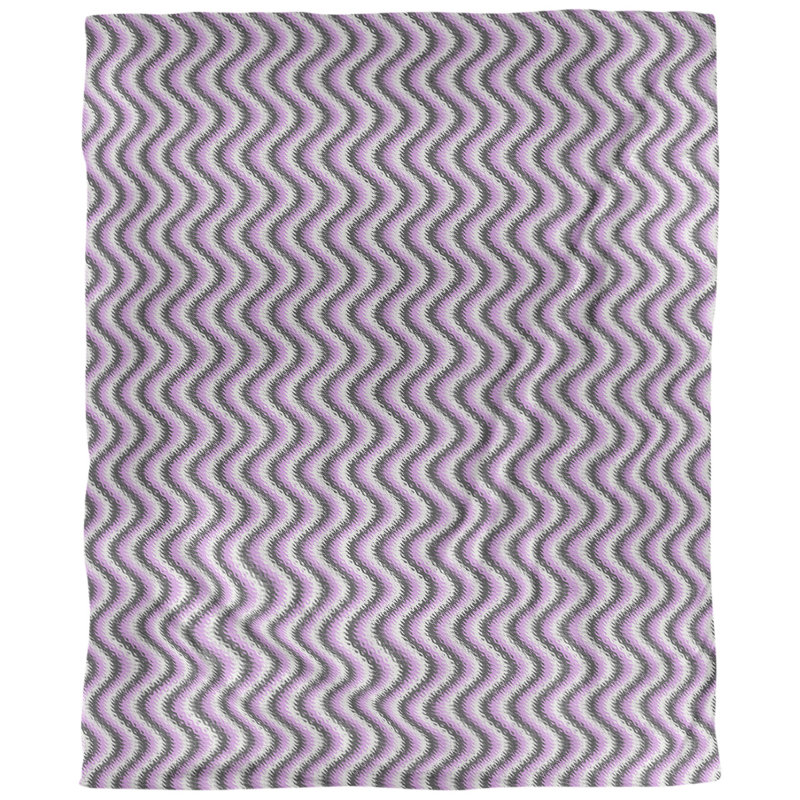 Tissu ondulé, Noir / Mauve, L 54 po x l 36 po, Lin naturel paloma