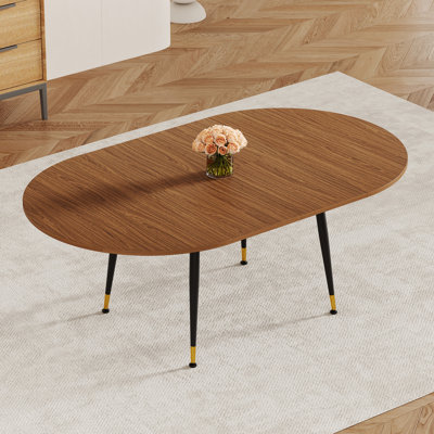 Table de salle à manger en panneau de fibres à densité moyenne - bois - ensemble 1 pièce