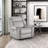 Cappella 41" Traditional Textured Microfiber Power Reclining Chair with Nailhead Trim & High-Density Foam-619187758