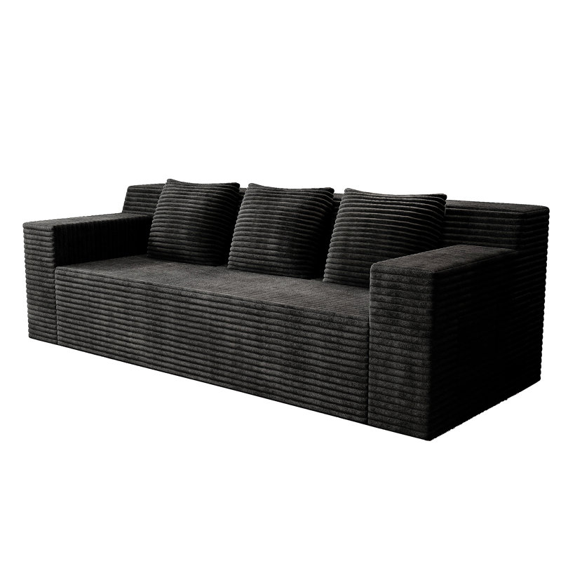 Canapé 71 po 71 po, tissu velours côtelé, sièges profonds, canapé causeuse confortable, sans assemblage, 1 pièce pour salon, chambre à coucher, salle de conférence, appartement