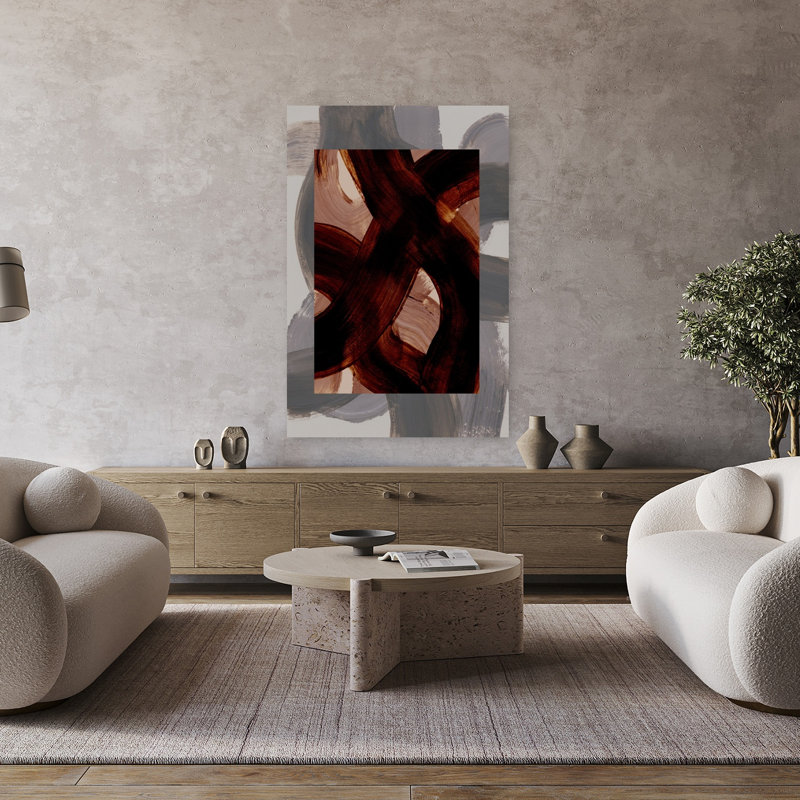 Art contemporain contemporain abstrait, H 48 po x l 32 po