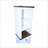 Cabinets | Tall Narrow Farmhouse Storage Cabinet with Adjustable Shelves &amp; Drawer, Off-White Body Walnut Brown Top, for Living Room | Particle Board+MDF | Bathroom-140941270
