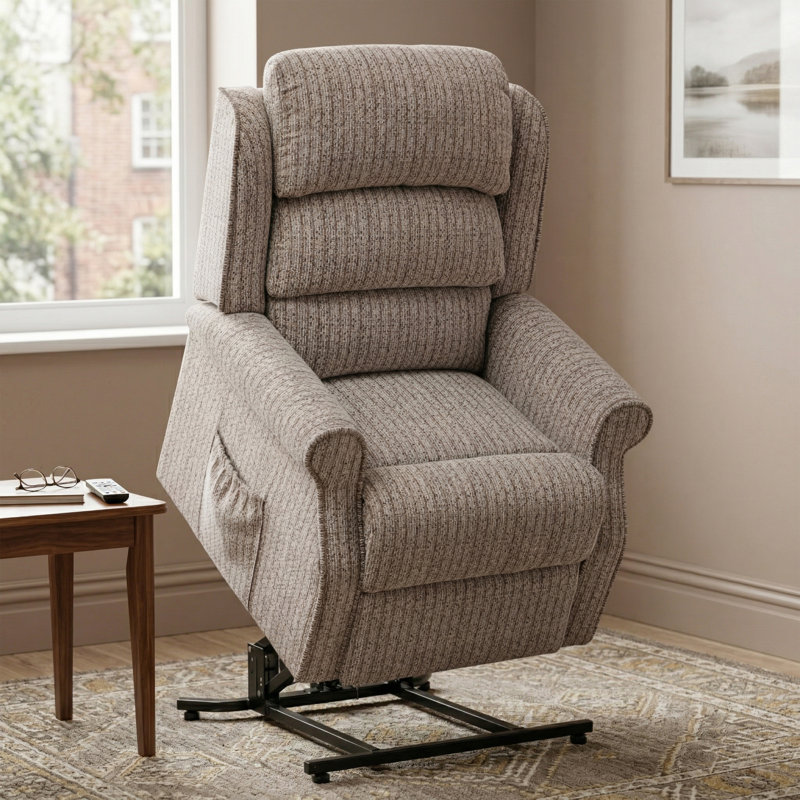 Lainey Lift Assist Electric Recliner, Natural