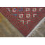 Small Antique Rustic Tribal Geometric Indian Cotton Dhurrie Flatwoven Rug