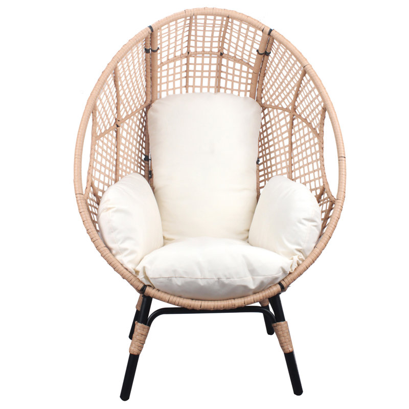 Fauteuil ergonomique exquis en rotin pour une détente ultime