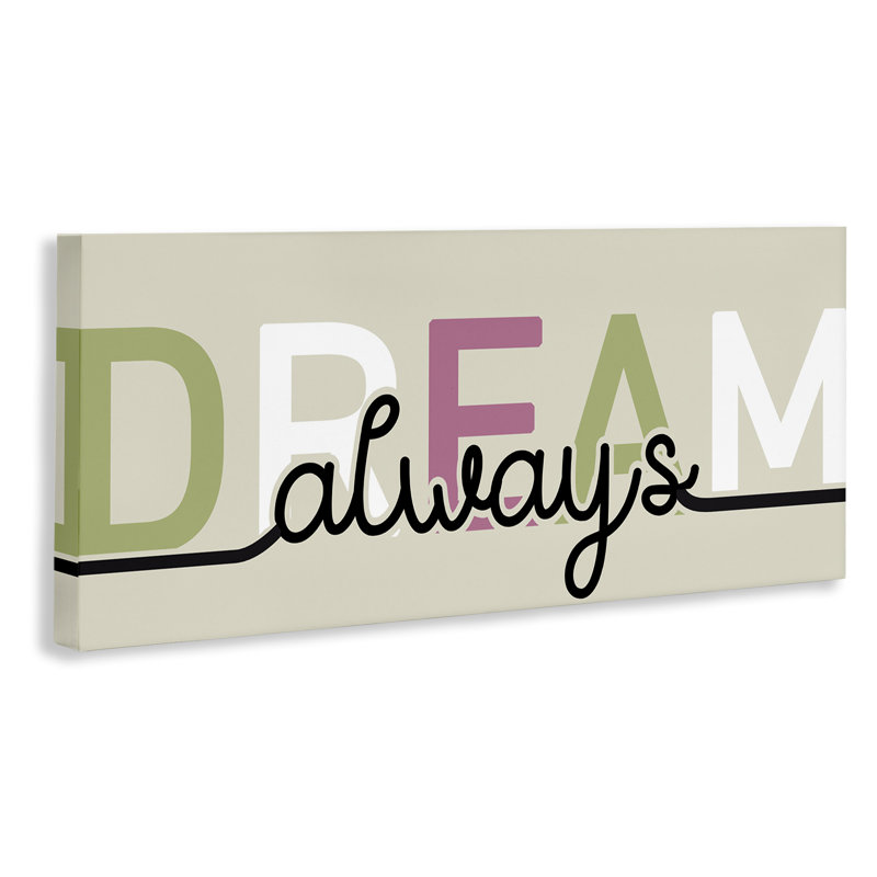 Mute Dream Always Canvas, design par Kim Allen, H 10 po x l 24 po