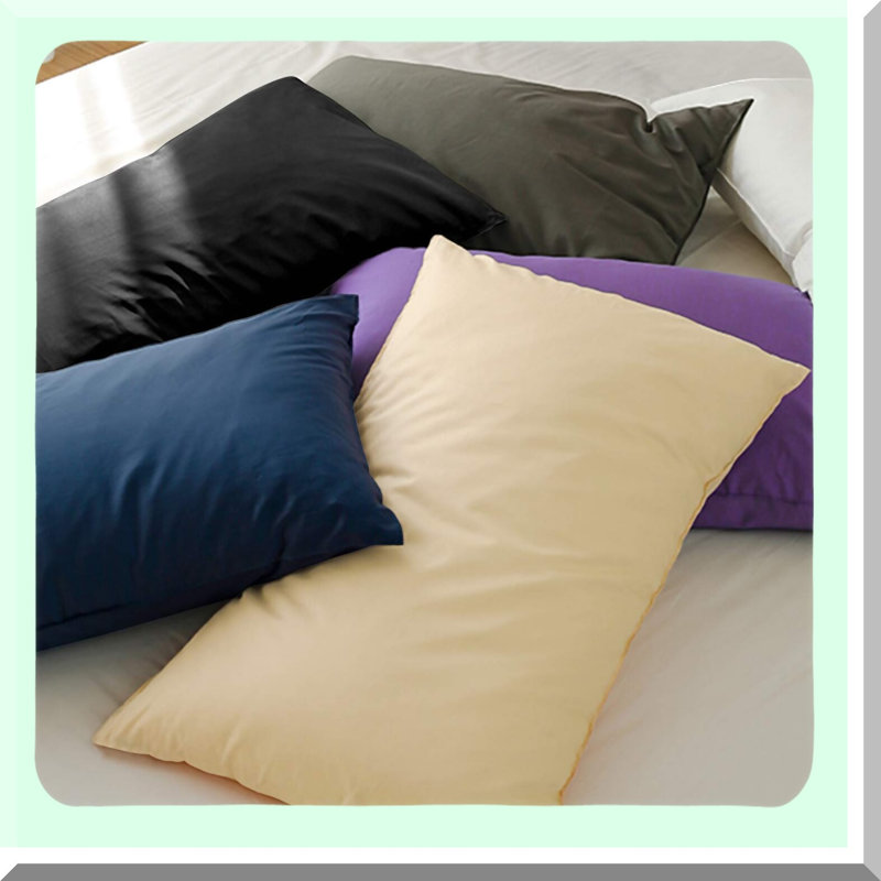 SuperSoft Envelope Closure Pillowcase Set - 2 Pack Microfiber Queen Pillow Cases, 1800 Thread Count, Wrinkle, Fade & Stain Resistant, 20x30, Black