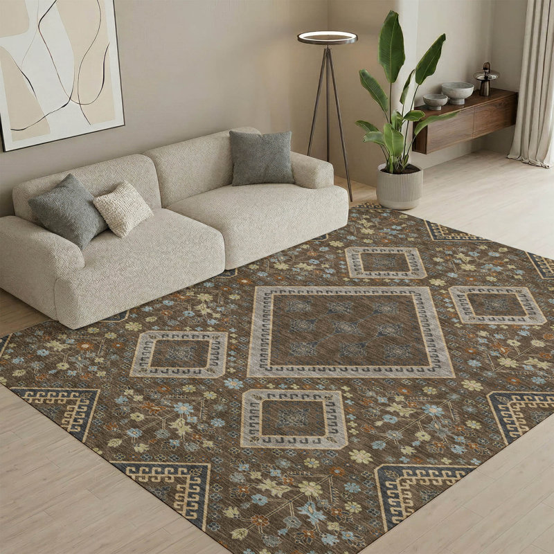 Tapis décontracté de qualité supérieure Mayfield AMF2459, Chocolat, 10 pi x 14 pi