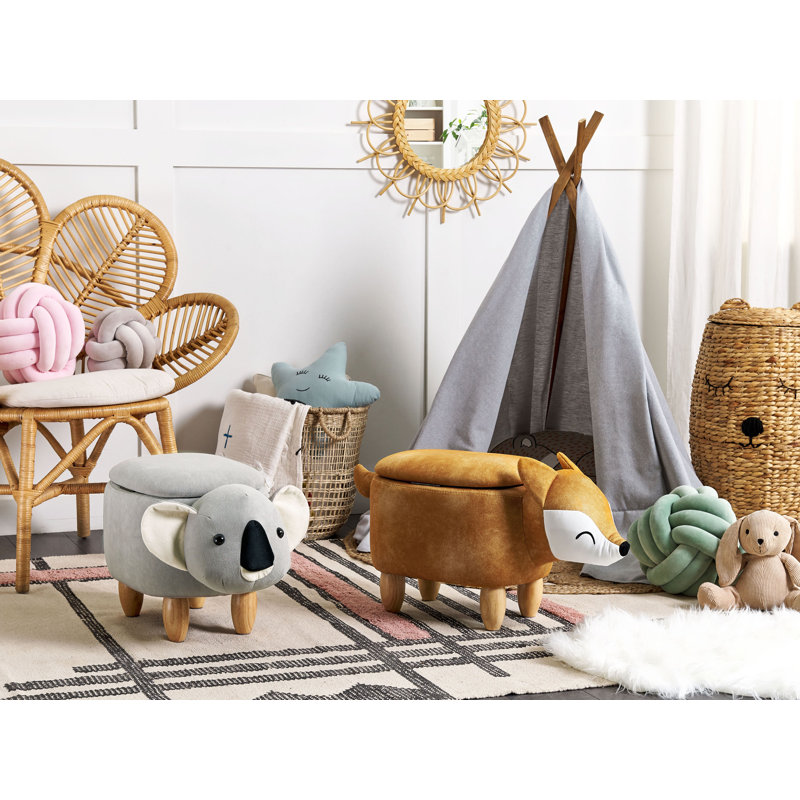 Adem 61cm Wide Velvet Novelty Ottoman with Storage